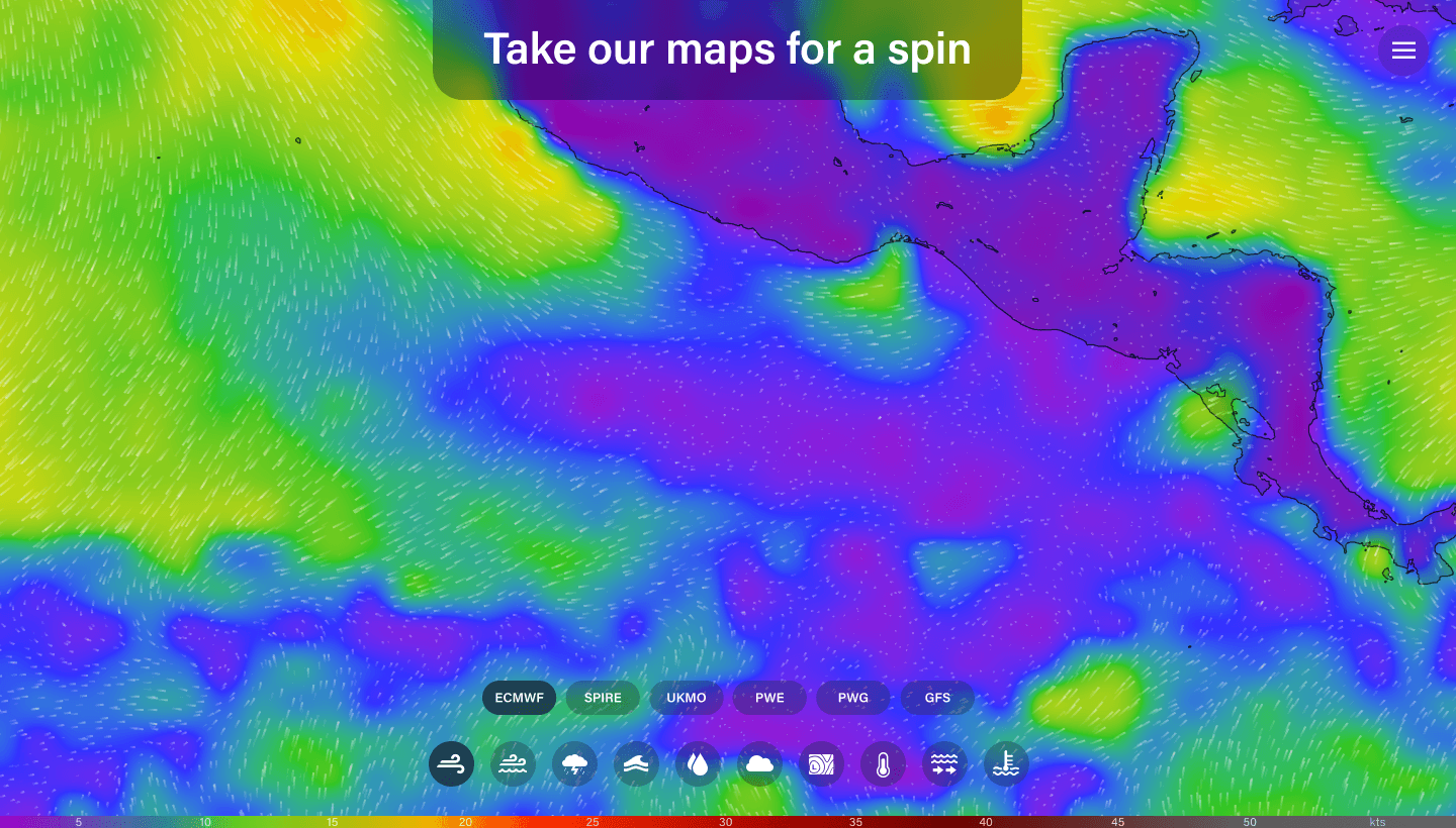 Sea heat map
